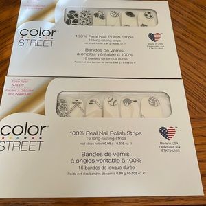 Color Street Nail Strips Game On and Dream Team both Retired